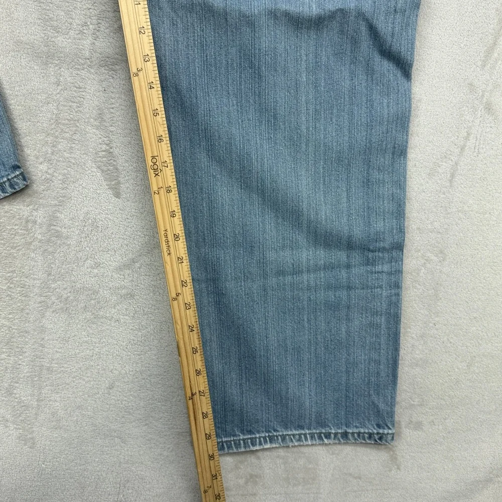 VTG Levi's 569 Loose Straight Jeans Mens 34x32 Light Wash Blue Baggy Denim Y2K